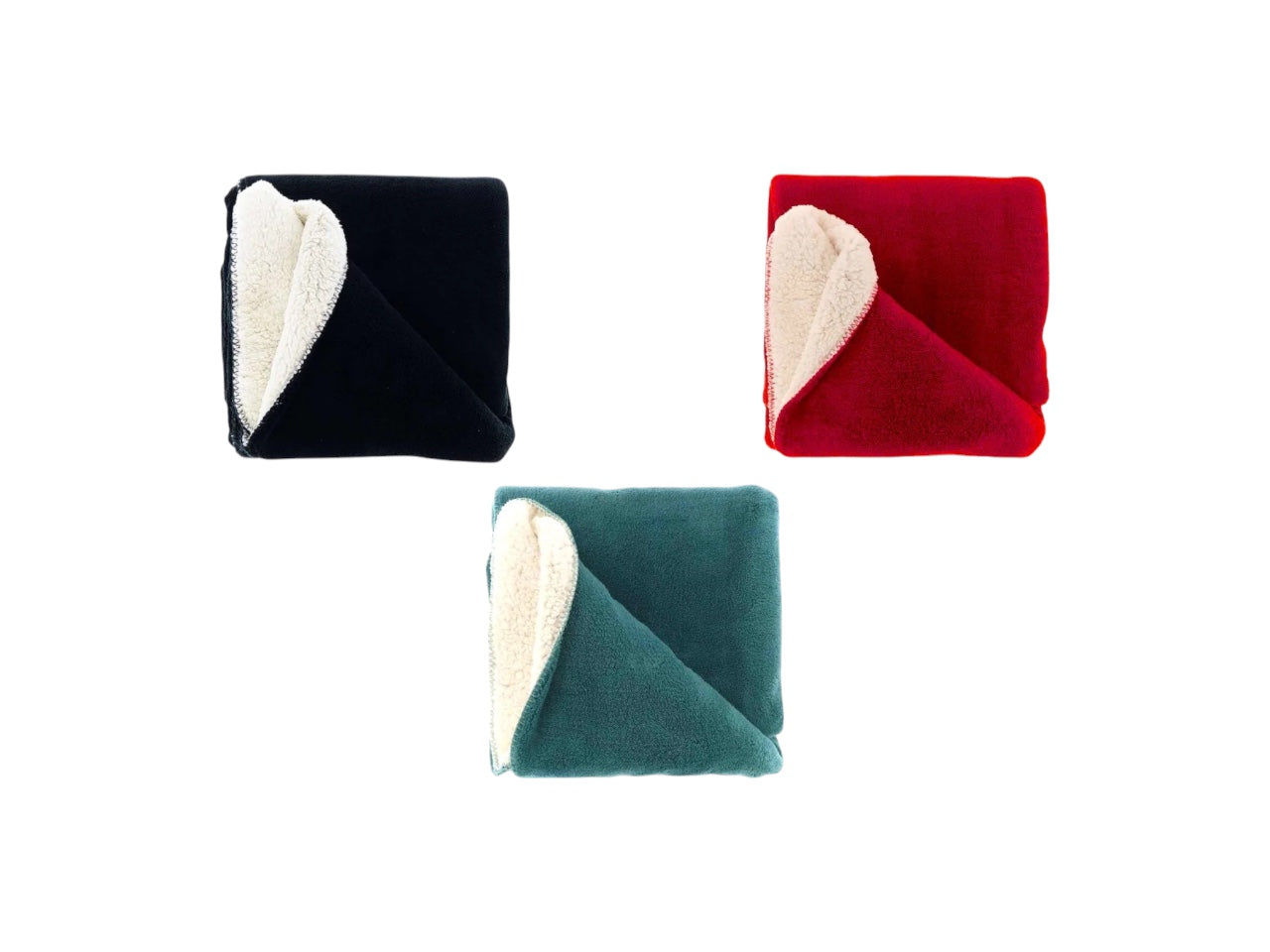 Kuscheldecke 130x180cm » Couchdecke Teddy-Stoff » Wohndecke "Tommie" mit Wendeoptik