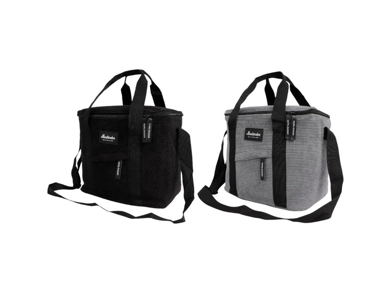 Kühltasche » Gefriertasche » isolierte Picknick Tasche in Cord Optik » Isoliertasche » Kleine Kühlbox mit Henkel und Schultergurt