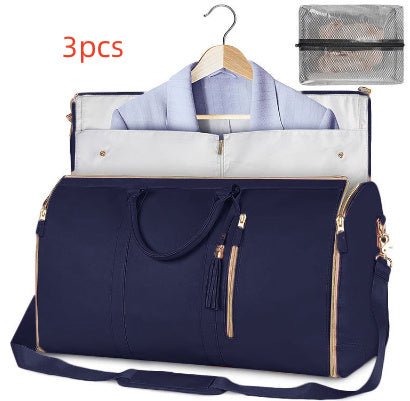 Large Capacity Travel Duffle Bag Women's Handbag Folding Suit Bag Waterproof Clothes Totes - AXON