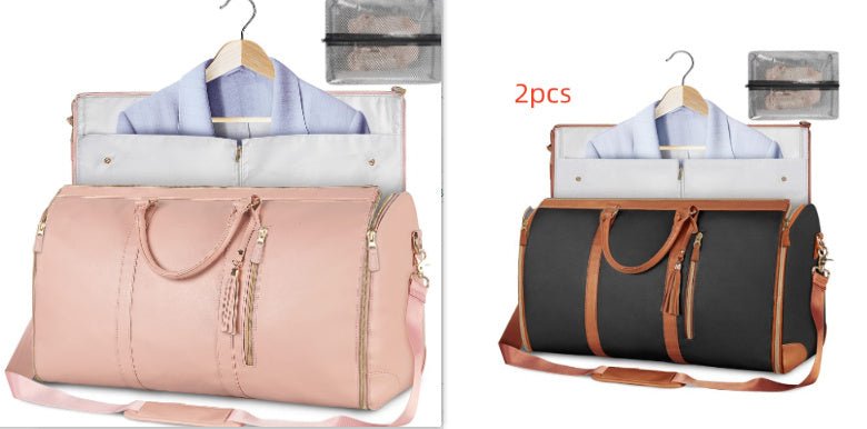 Large Capacity Travel Duffle Bag Women's Handbag Folding Suit Bag Waterproof Clothes Totes - AXON