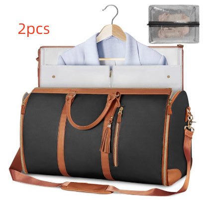 Large Capacity Travel Duffle Bag Women's Handbag Folding Suit Bag Waterproof Clothes Totes - AXON
