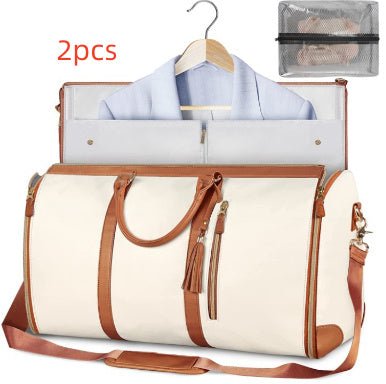 Large Capacity Travel Duffle Bag Women's Handbag Folding Suit Bag Waterproof Clothes Totes - AXON
