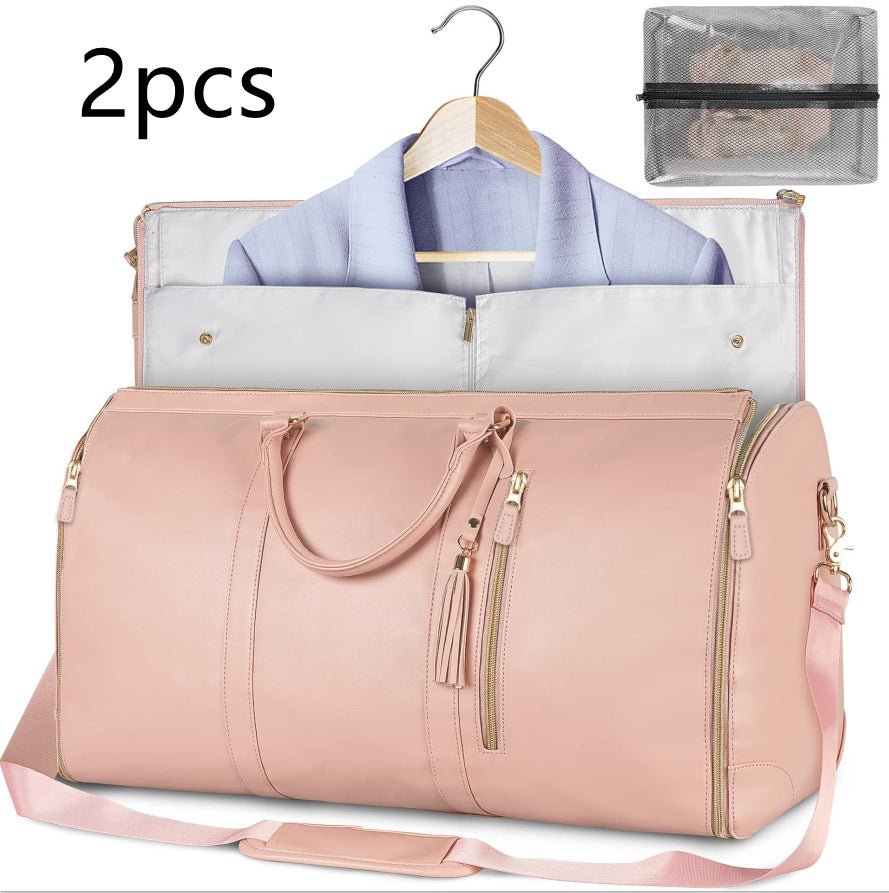 Large Capacity Travel Duffle Bag Women's Handbag Folding Suit Bag Waterproof Clothes Totes - AXON