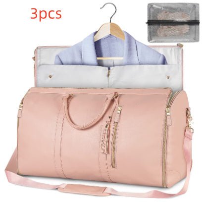 Large Capacity Travel Duffle Bag Women's Handbag Folding Suit Bag Waterproof Clothes Totes - AXON