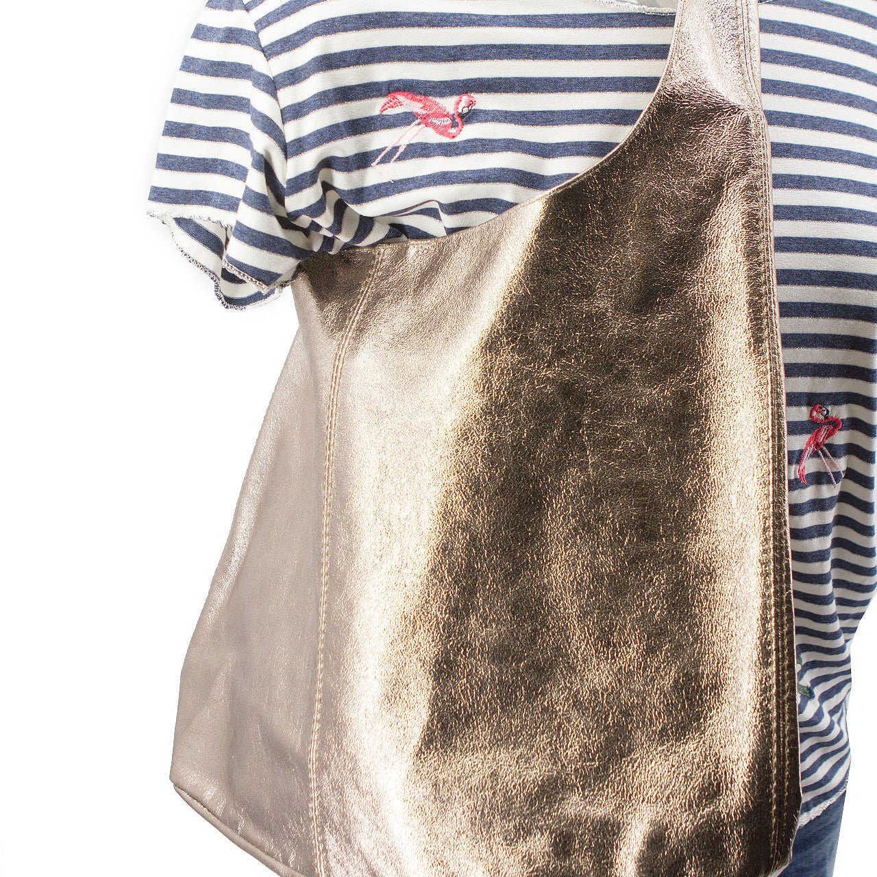 Leder Schulter - Beuteltasche Bronze - AXON