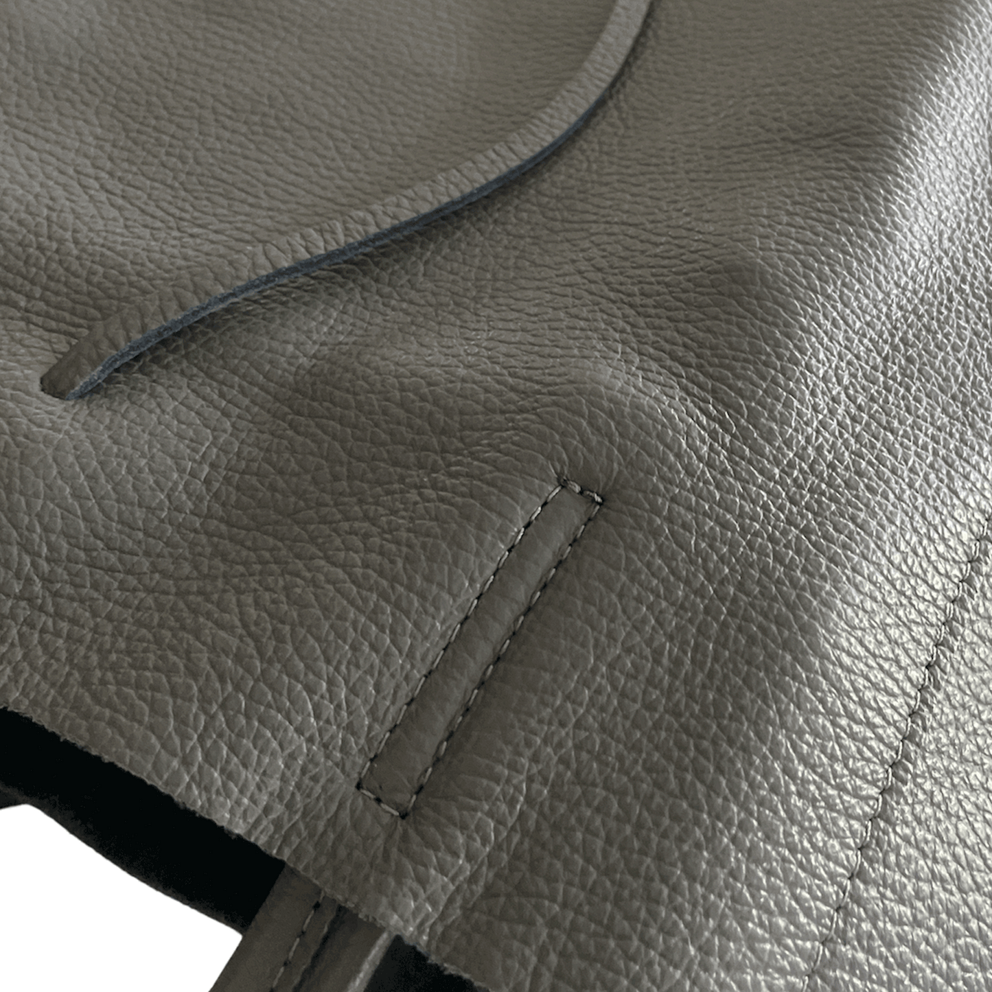 Leder Shopper mit Innentasche Dunkelgrau - AXON