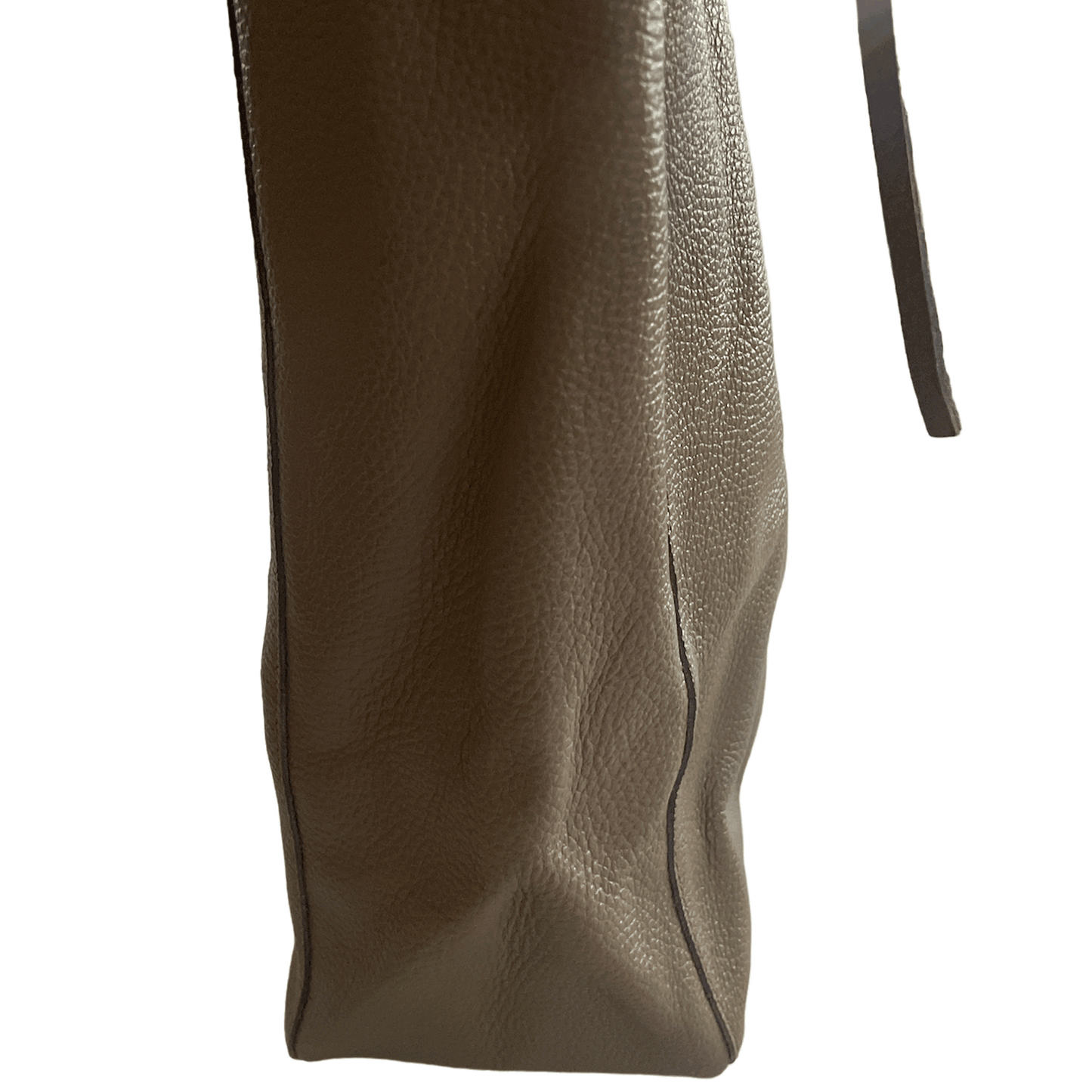 Leder Shopper mit Innentasche Schlammfarben - AXON