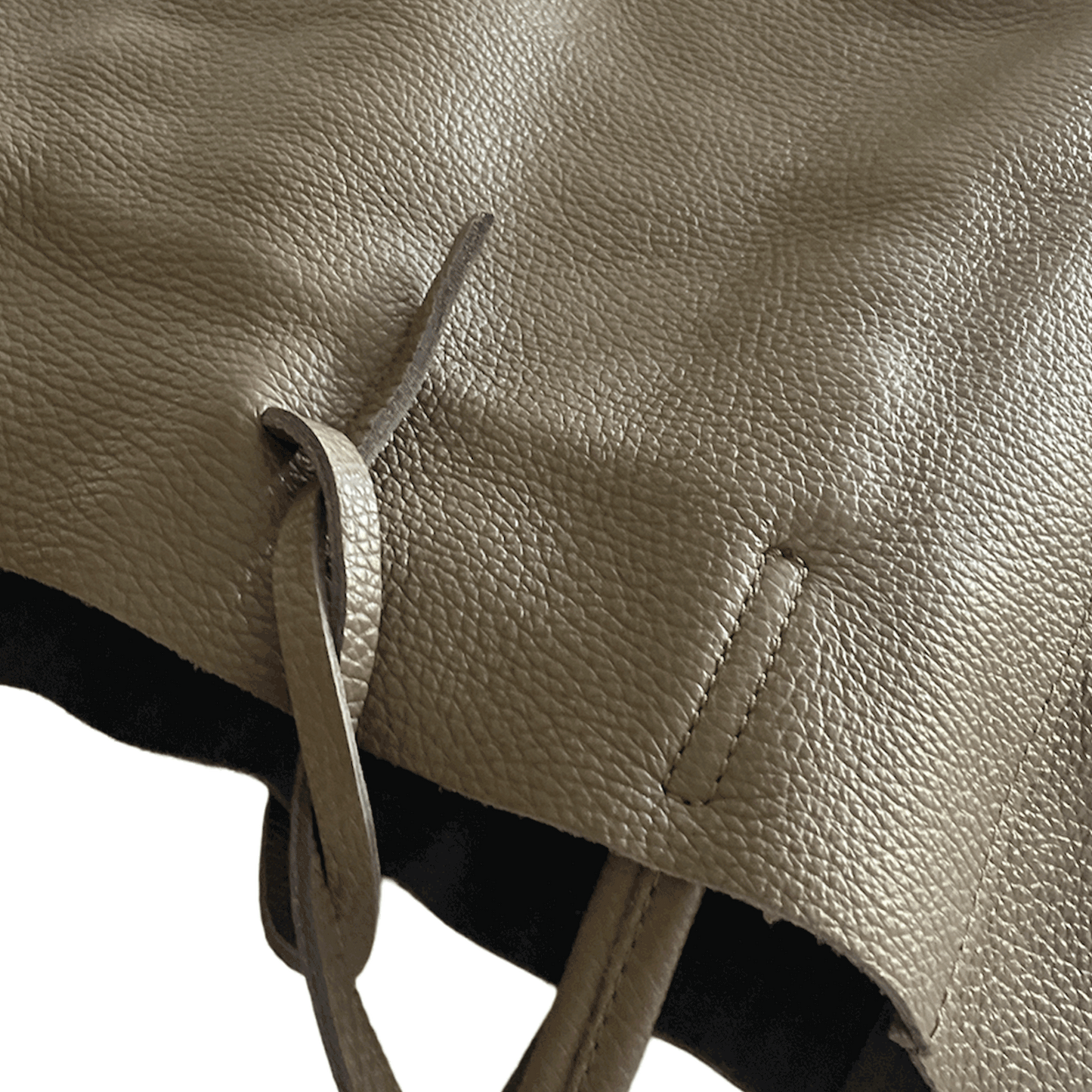 Leder Shopper mit Innentasche Schlammfarben - AXON