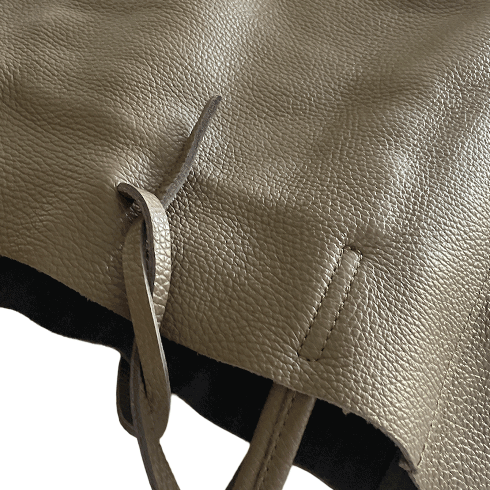 Leder Shopper mit Innentasche Schlammfarben - AXON