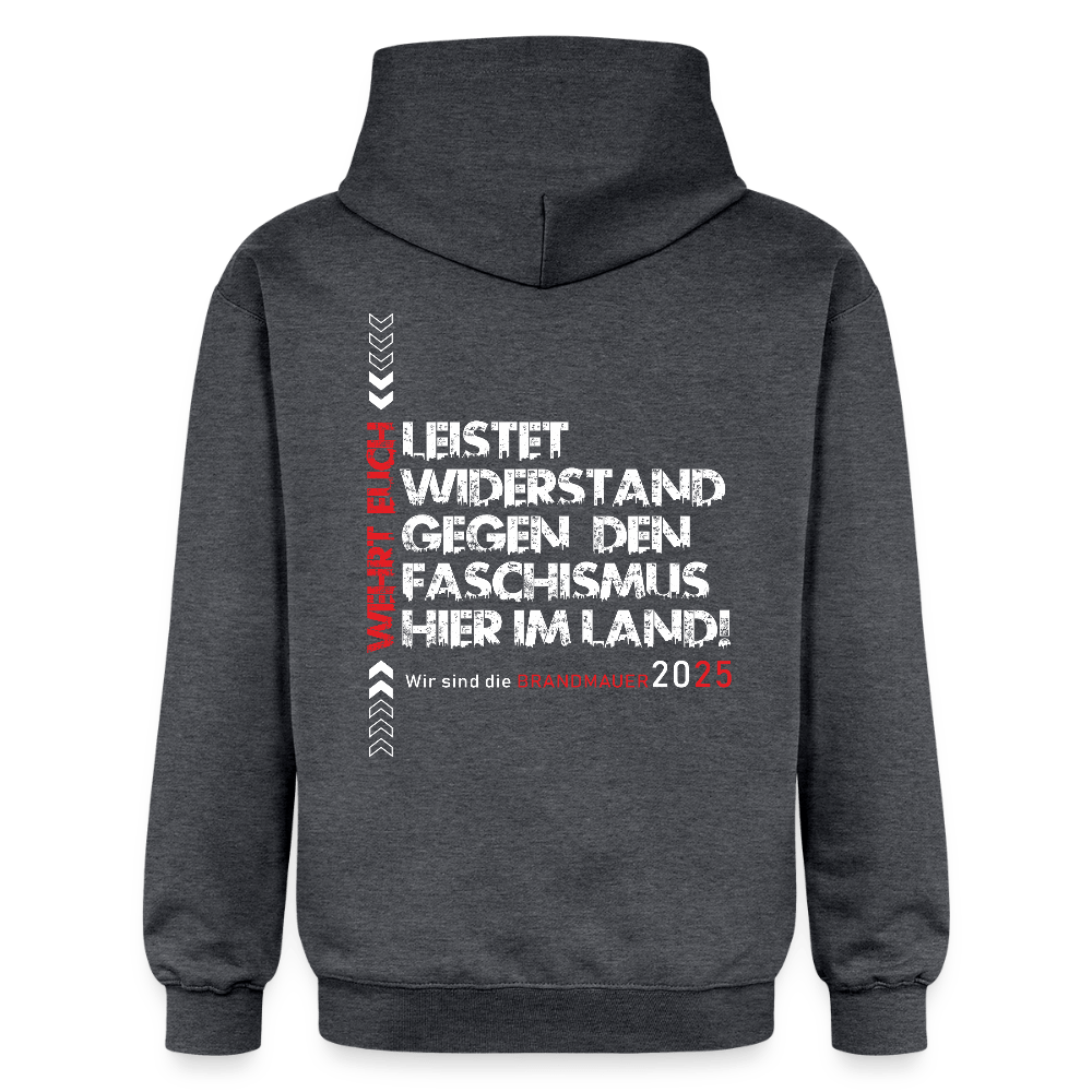 Leistet Widerstand“ Unisex Hoodie  | Front- & Backprint
