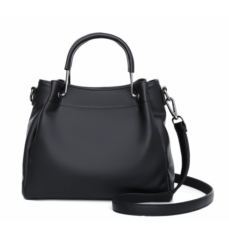 Leisure Soft Leather Bucket Bag Commuting To Work - AXON