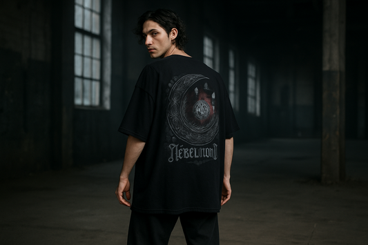 Moonlit Sigil | Occult Spirituality Collection | Nebelmond Oversized Shirt
