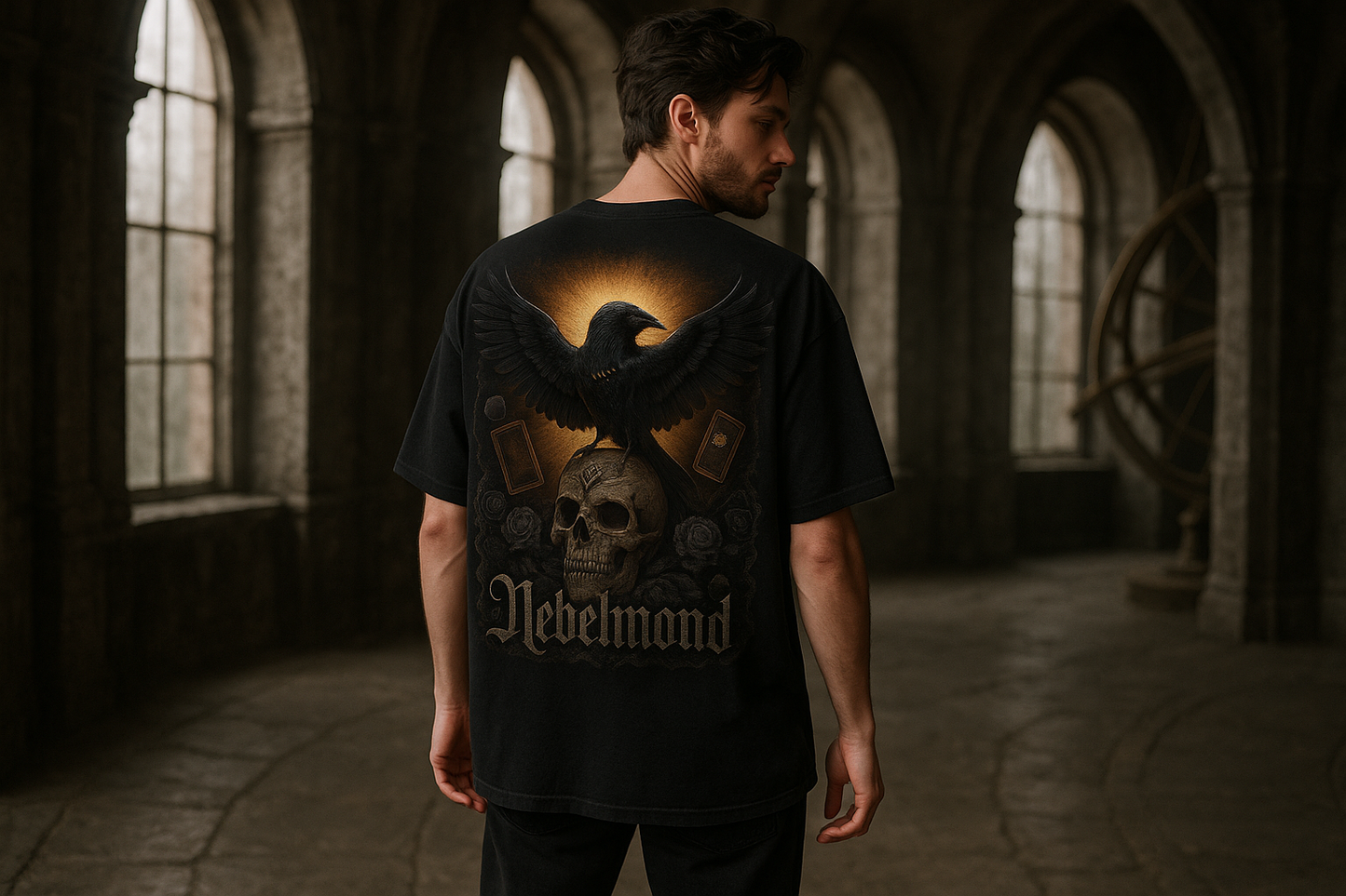 Raven's Prophecy | Occult Spirituality Collection | Nebelmond Oversized Shirt