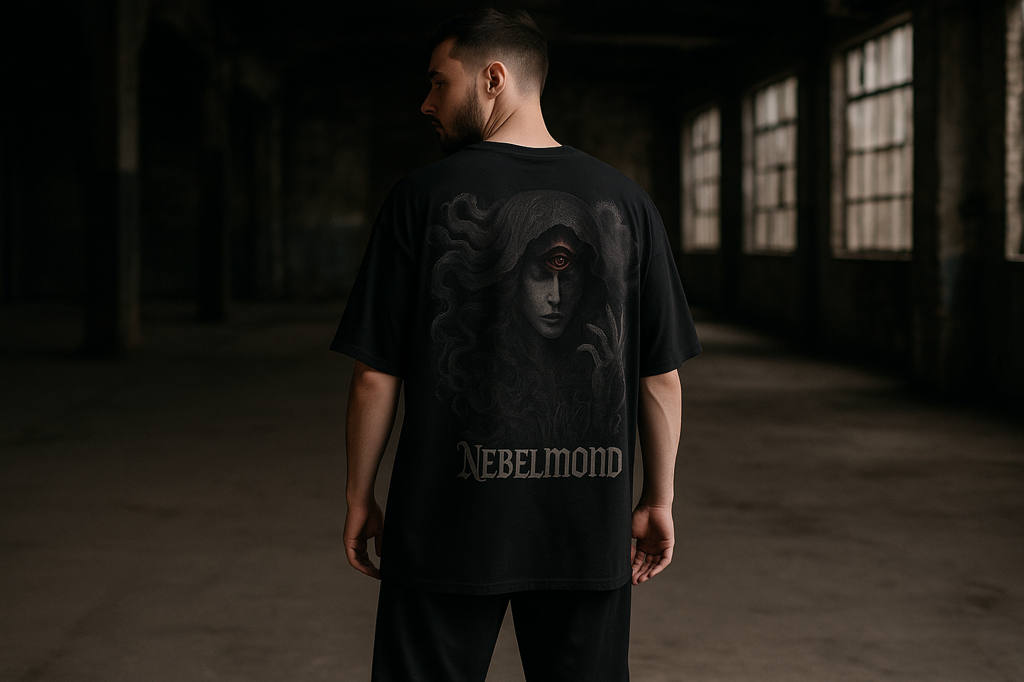 Veil of Shadows | Occult Spirituality Collection | Nebelmond Oversized Shirt