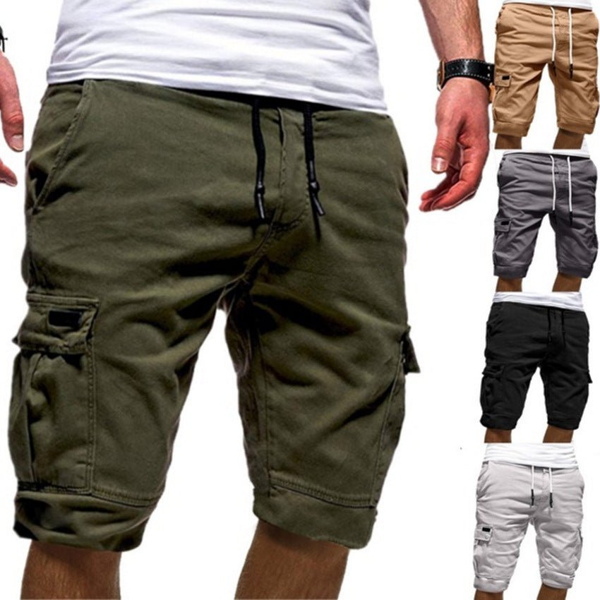 Men Casual Jogger Sports Cargo Shorts Military Combat Workout Gym Trousers Summer Men´s Clothing - AXON