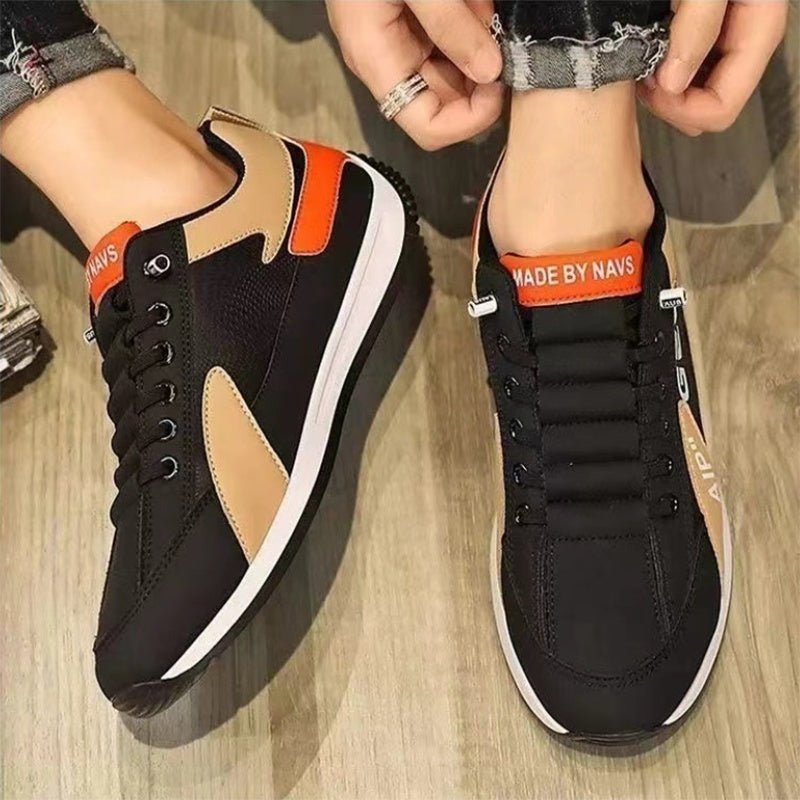 Men Sports Flat Shoes Comfortable Breathable Non - slip Wear - resistant Board Shoes - AXON