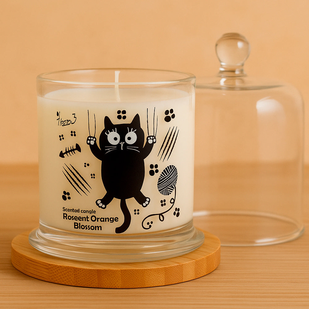 Duftkerze in Kerzenglocke, in Meow Edition