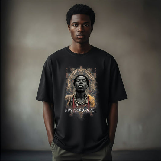 NEVER FORGET. – Black History Statement Shirt
