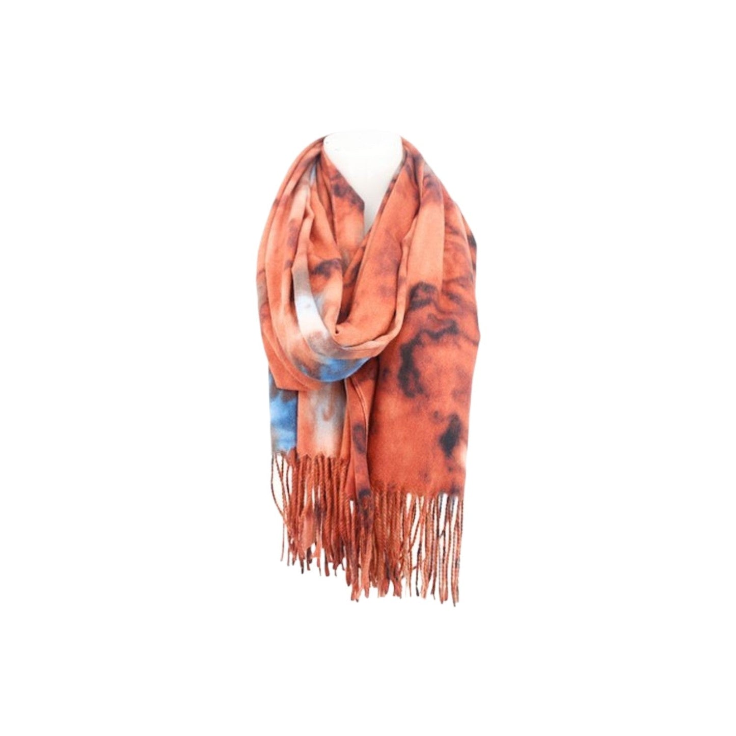 Winter Damen Schal Soft Cashmera » Winterschal Wasserrose » Fransenschal » Damenschal 180 x 70 cm