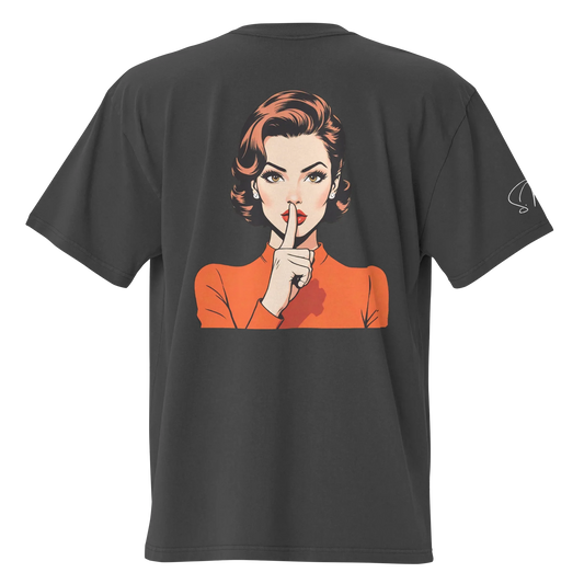 Oversized T-Shirt "shhh"