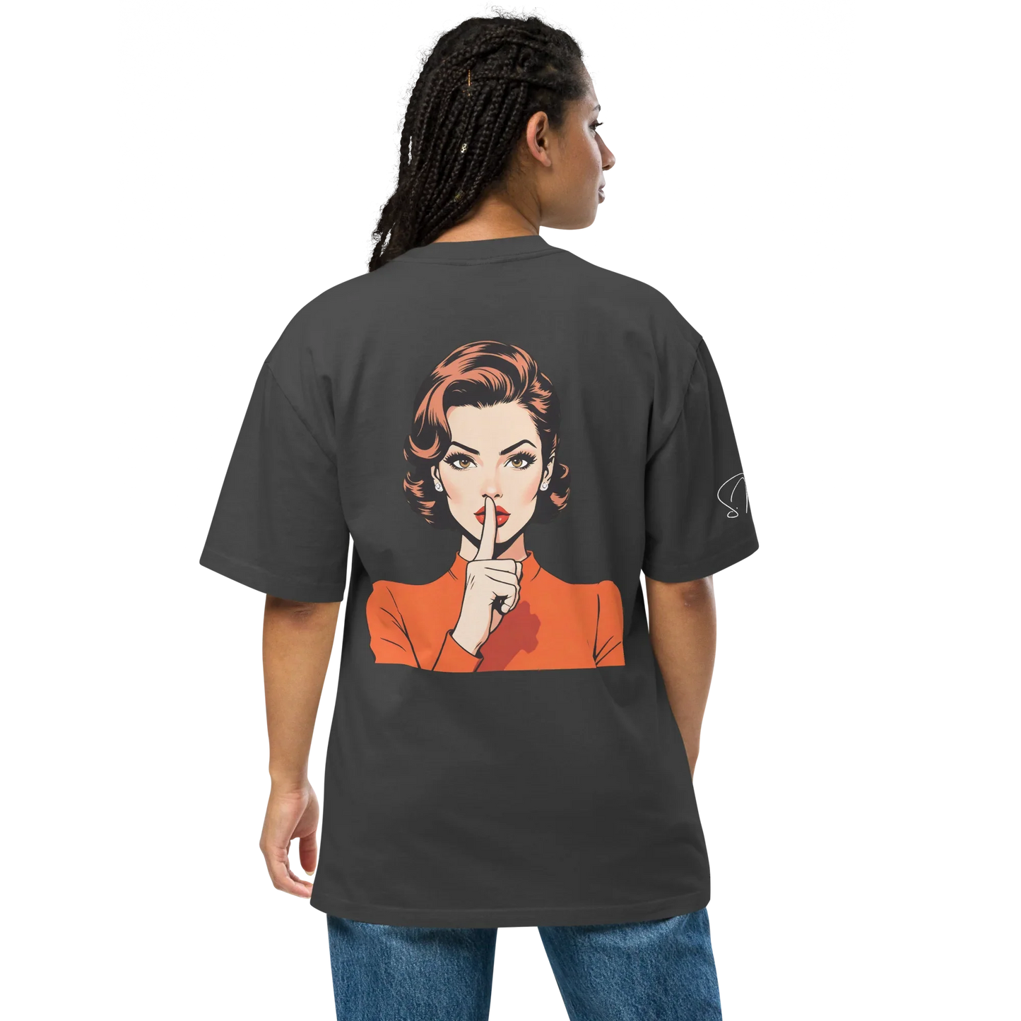 Oversized T-Shirt "shhh"