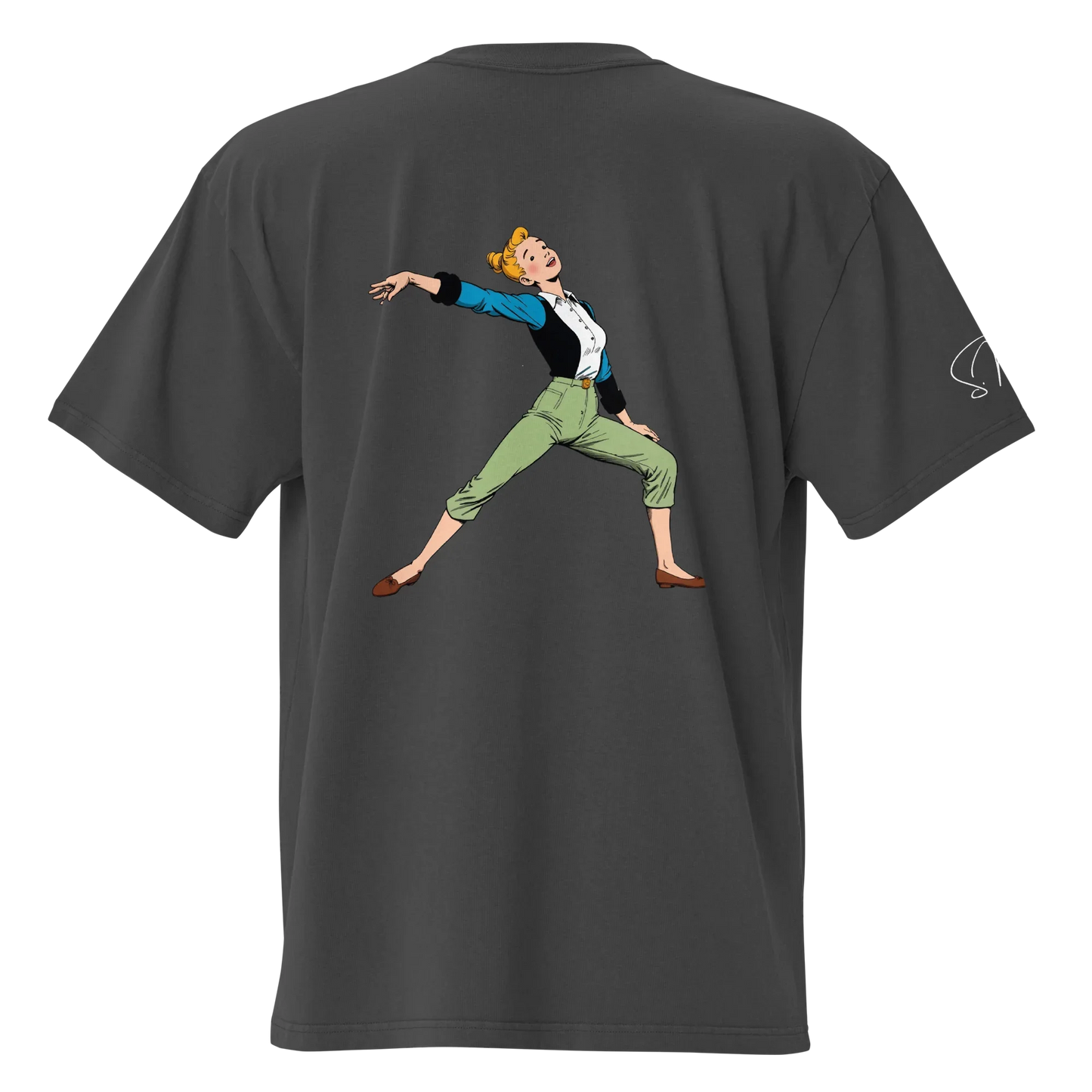 Oversized T-Shirt "better bendy than trendy"