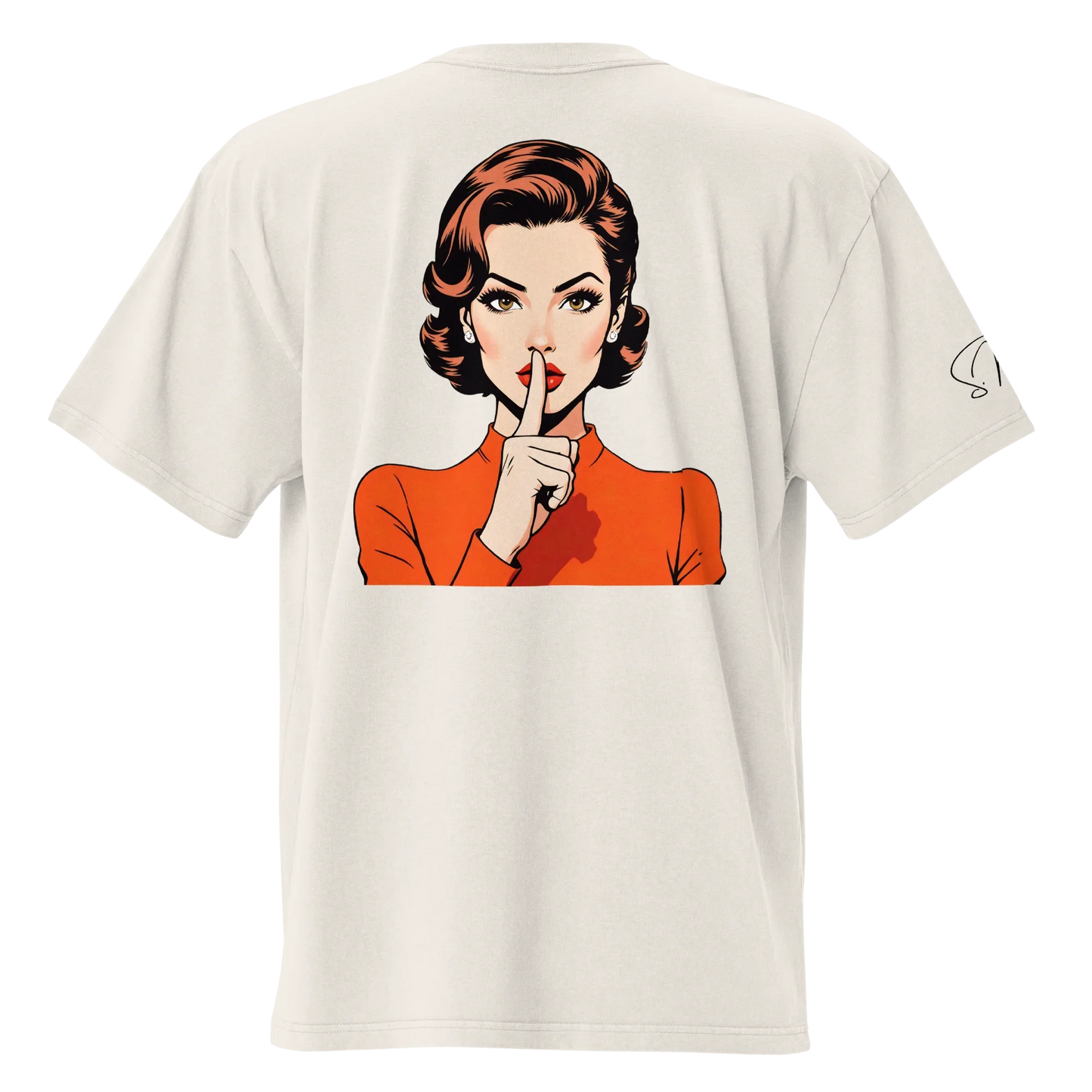 Oversized T-Shirt "shhh"