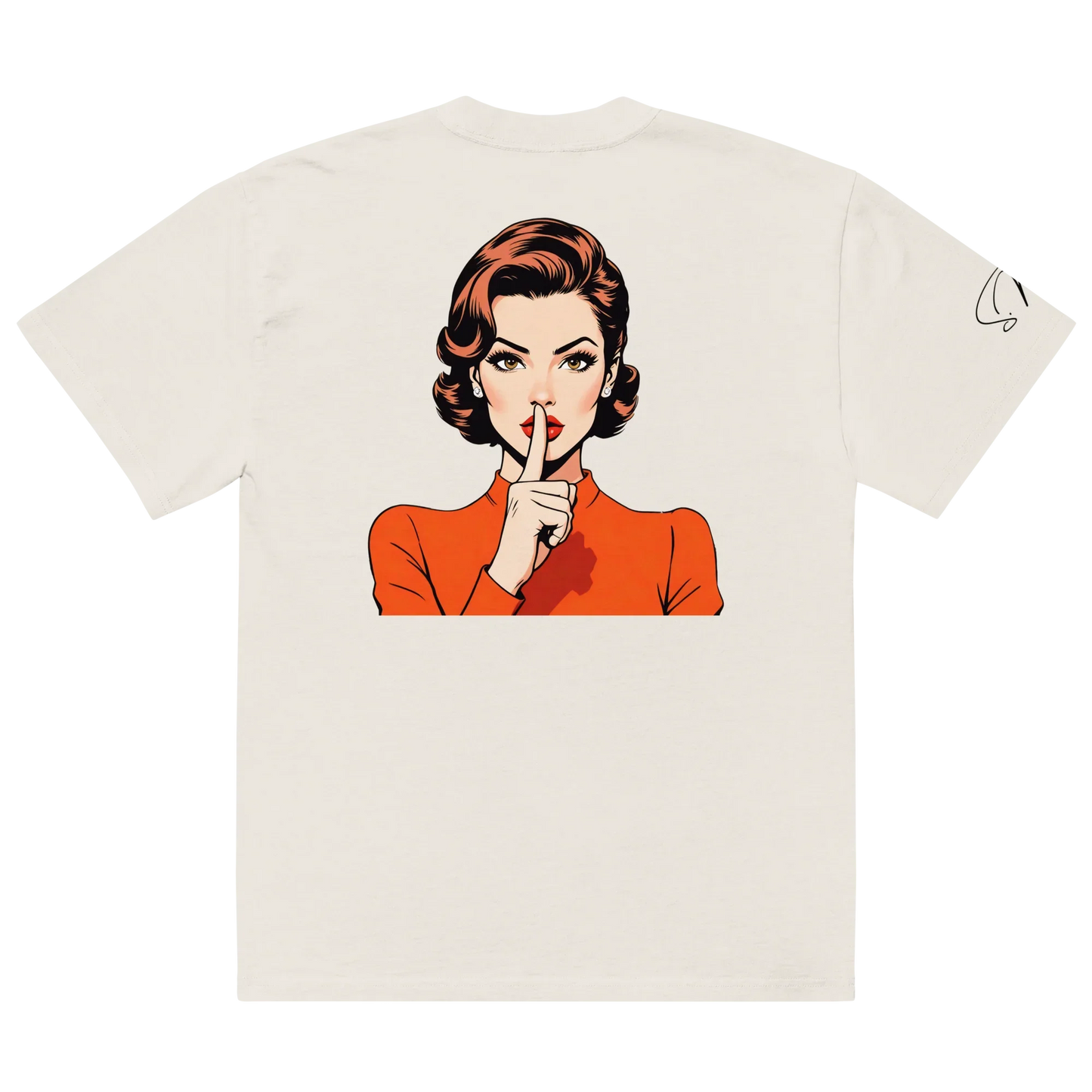 Oversized T-Shirt "shhh"