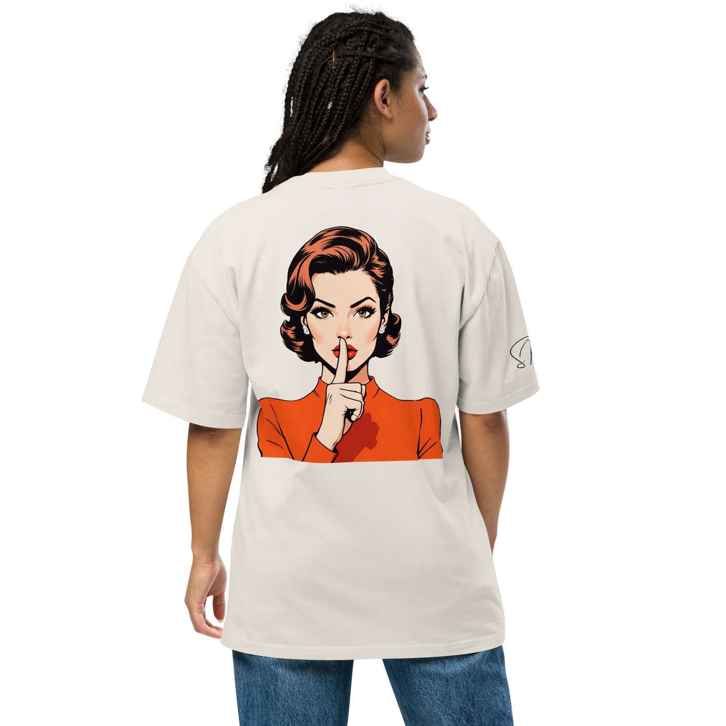 Oversized T-Shirt "shhh"