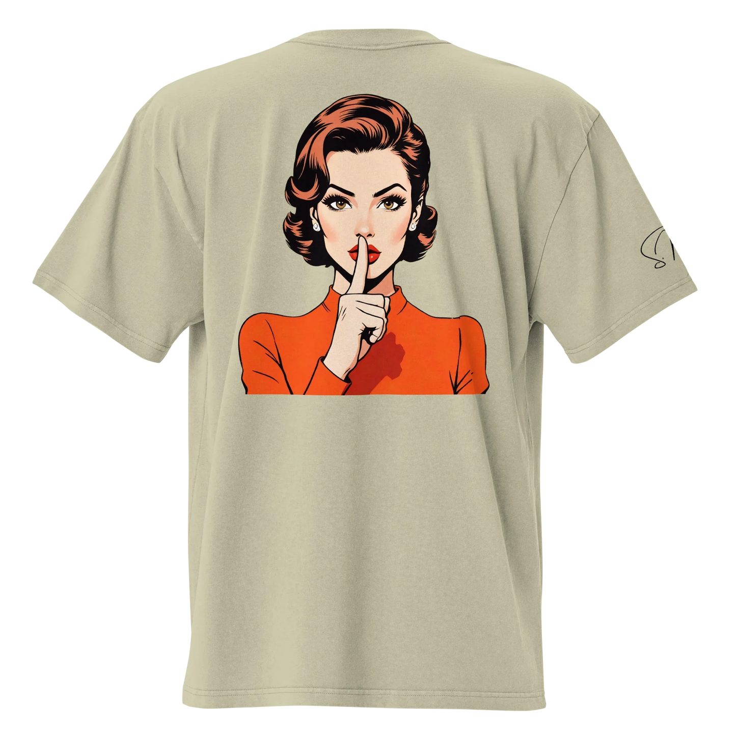 Oversized T-Shirt "shhh"