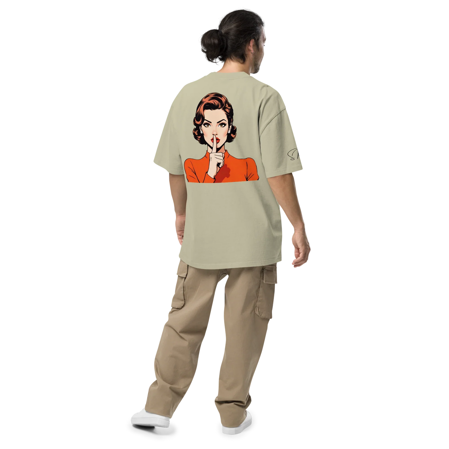 Oversized T-Shirt "shhh"