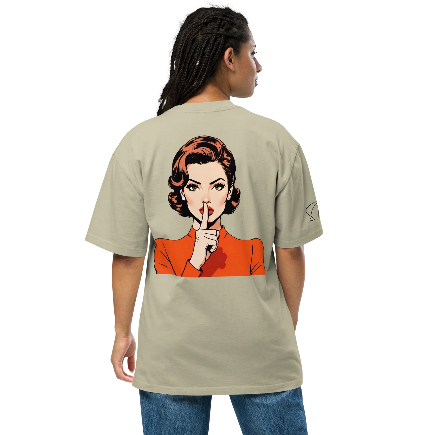 Oversized T-Shirt "shhh"