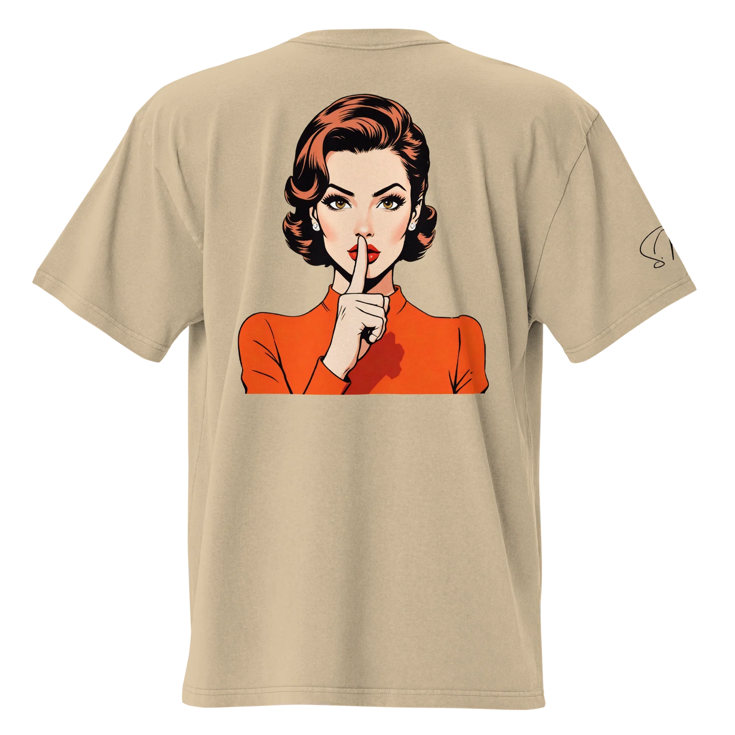 Oversized T-Shirt "shhh"