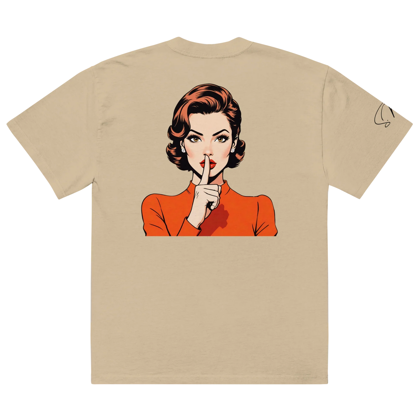 Oversized T-Shirt "shhh"