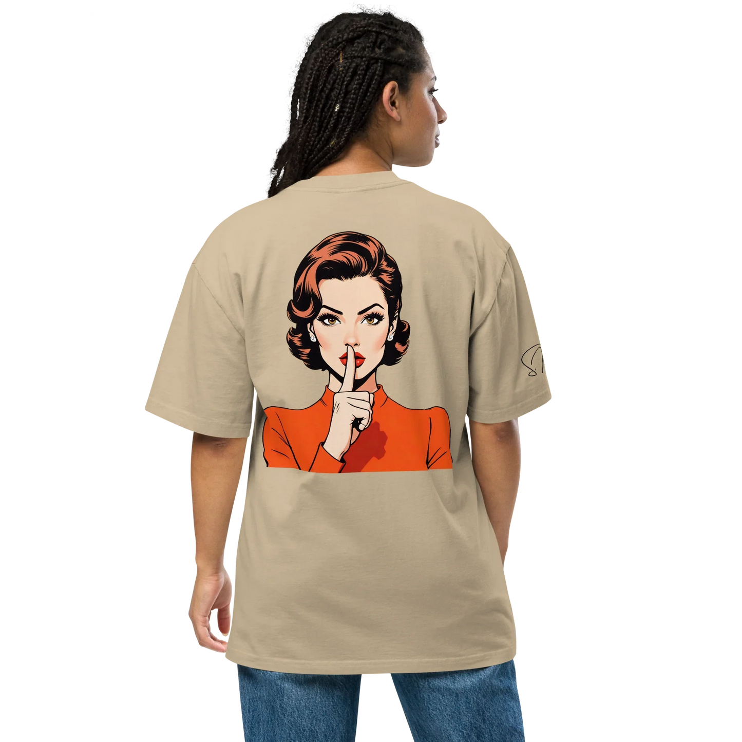 Oversized T-Shirt "shhh"