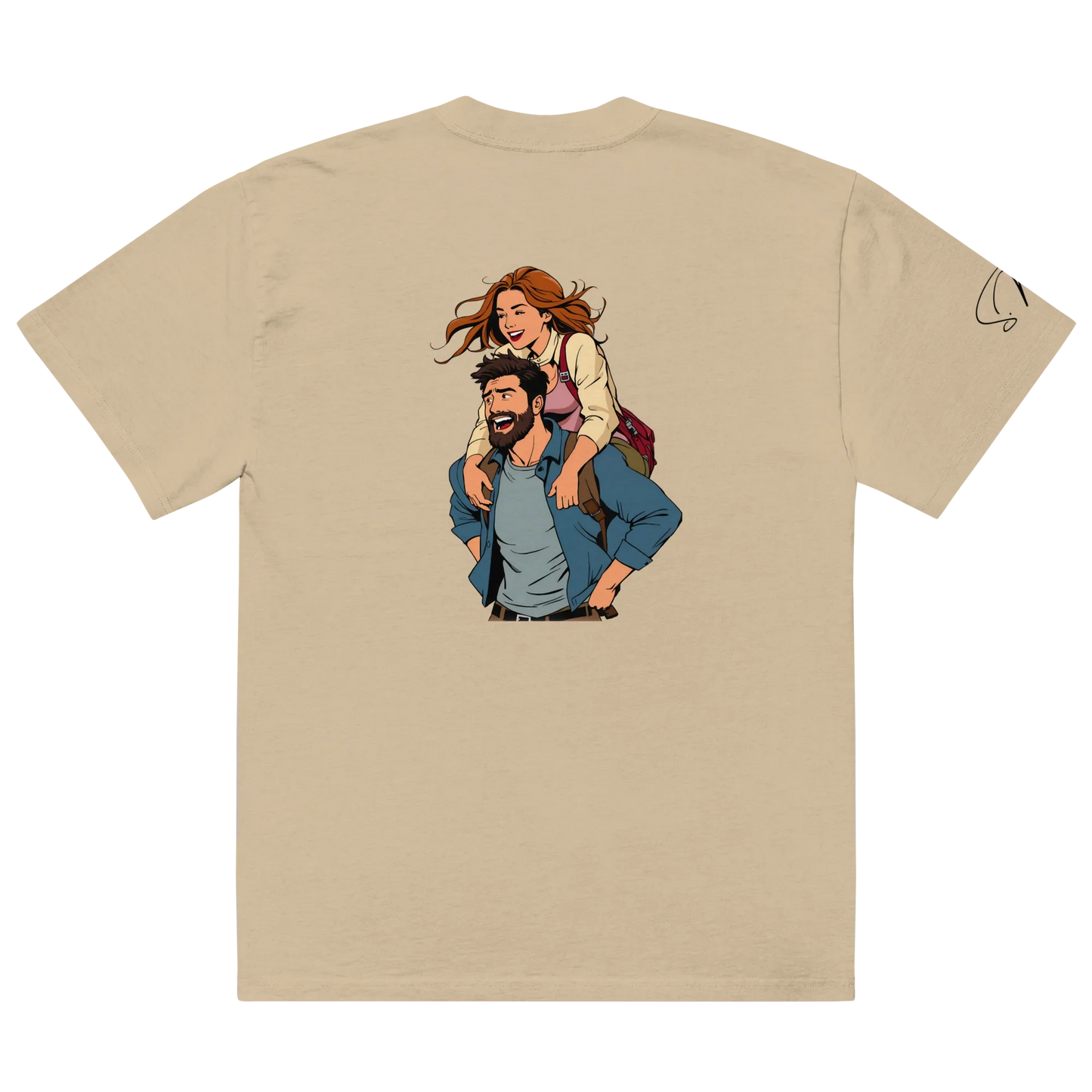 Oversized T-Shirt "huckepack"