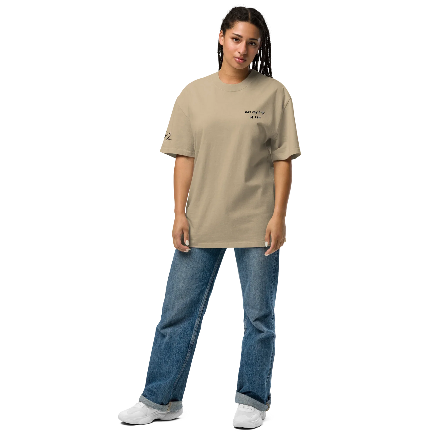 Oversized T-Shirt "better bendy than trendy"