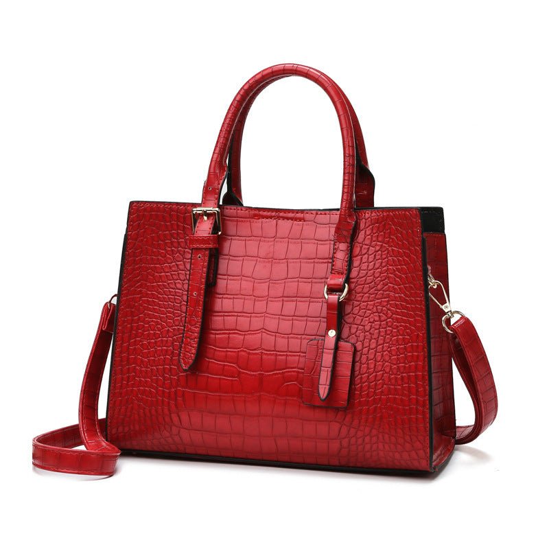 Patent Leather Pattern Fashion Bag Women - AXON