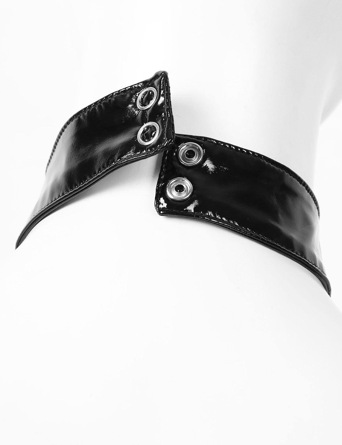 Crop Top Wet Look Patent Top