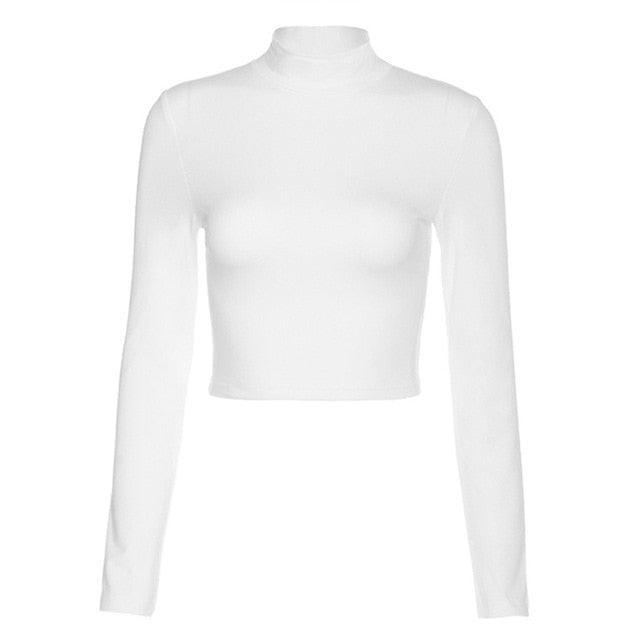 Cotton Hollow Out Long Sleeve Tops