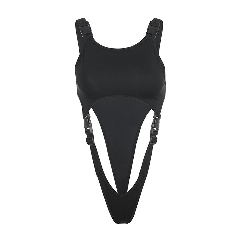 Cut Out Strap Bodysuit