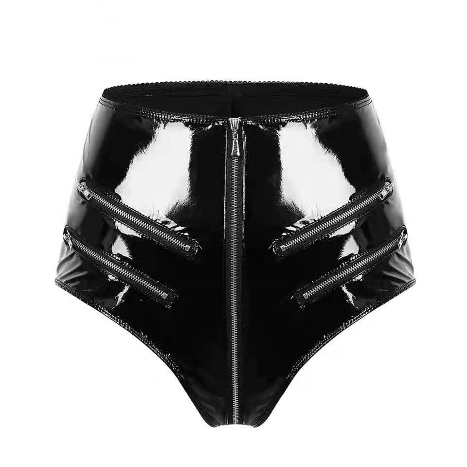 Crotch PVC Short Pants