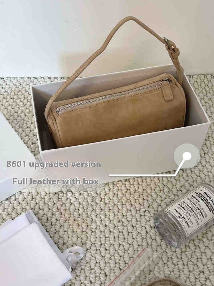 Retro 90s Suede Pencil Holder Bag Autumn And Winter High Sense - AXON