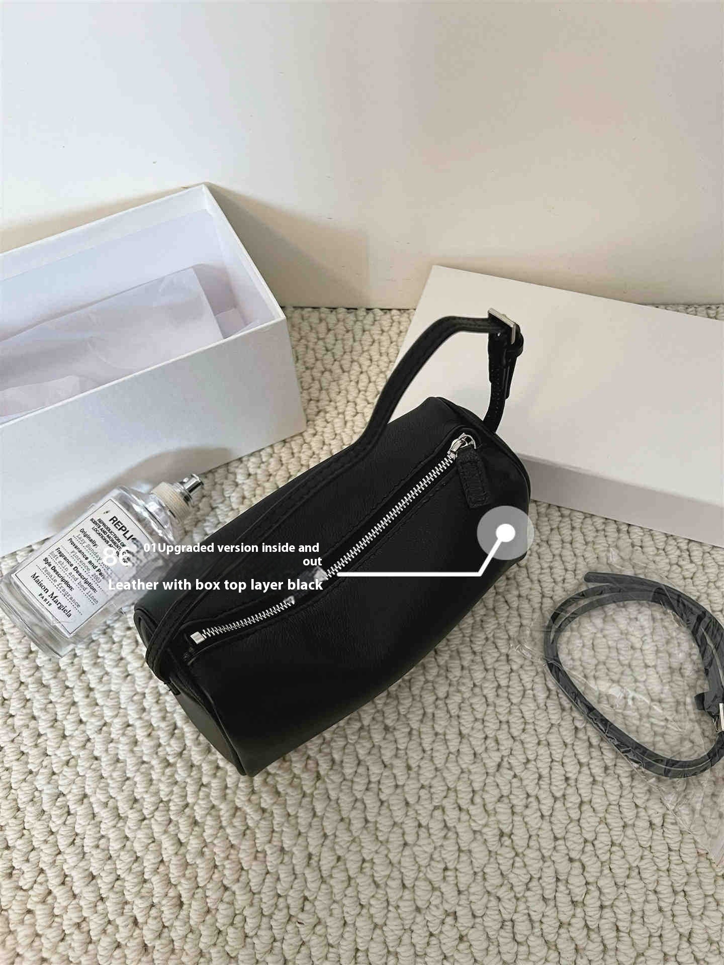 Retro 90s Suede Pencil Holder Bag Autumn And Winter High Sense - AXON