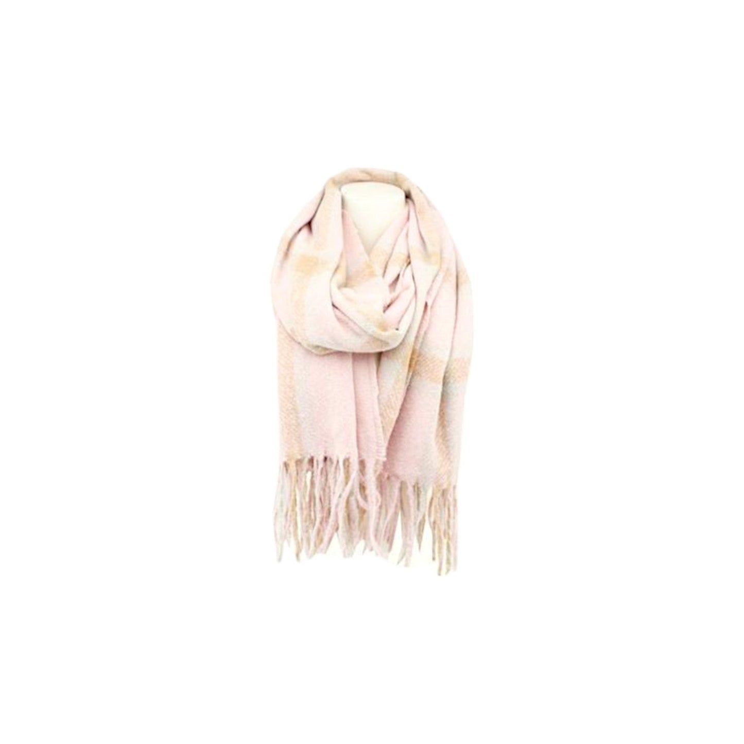 Winter Damen Schal » Winterschal kariert » Cashmera Soft » Damenschal » Fransenschal 180 x 65 cm