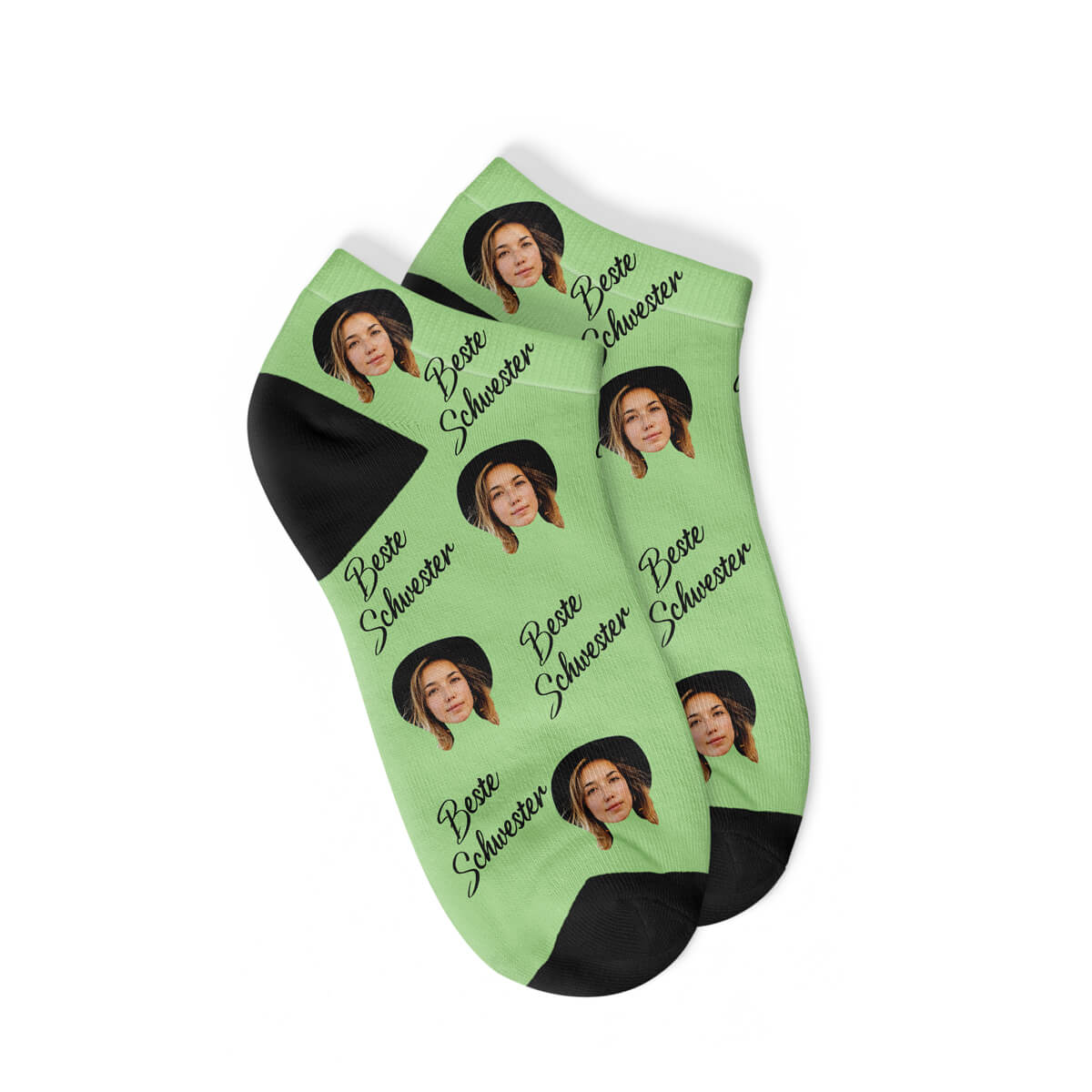 Personalisierte "BESTE SCHWESTER" Sneakersocken