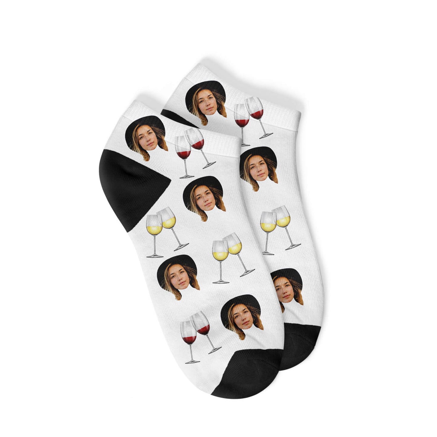 Personalisierte Wein Sneakersocken