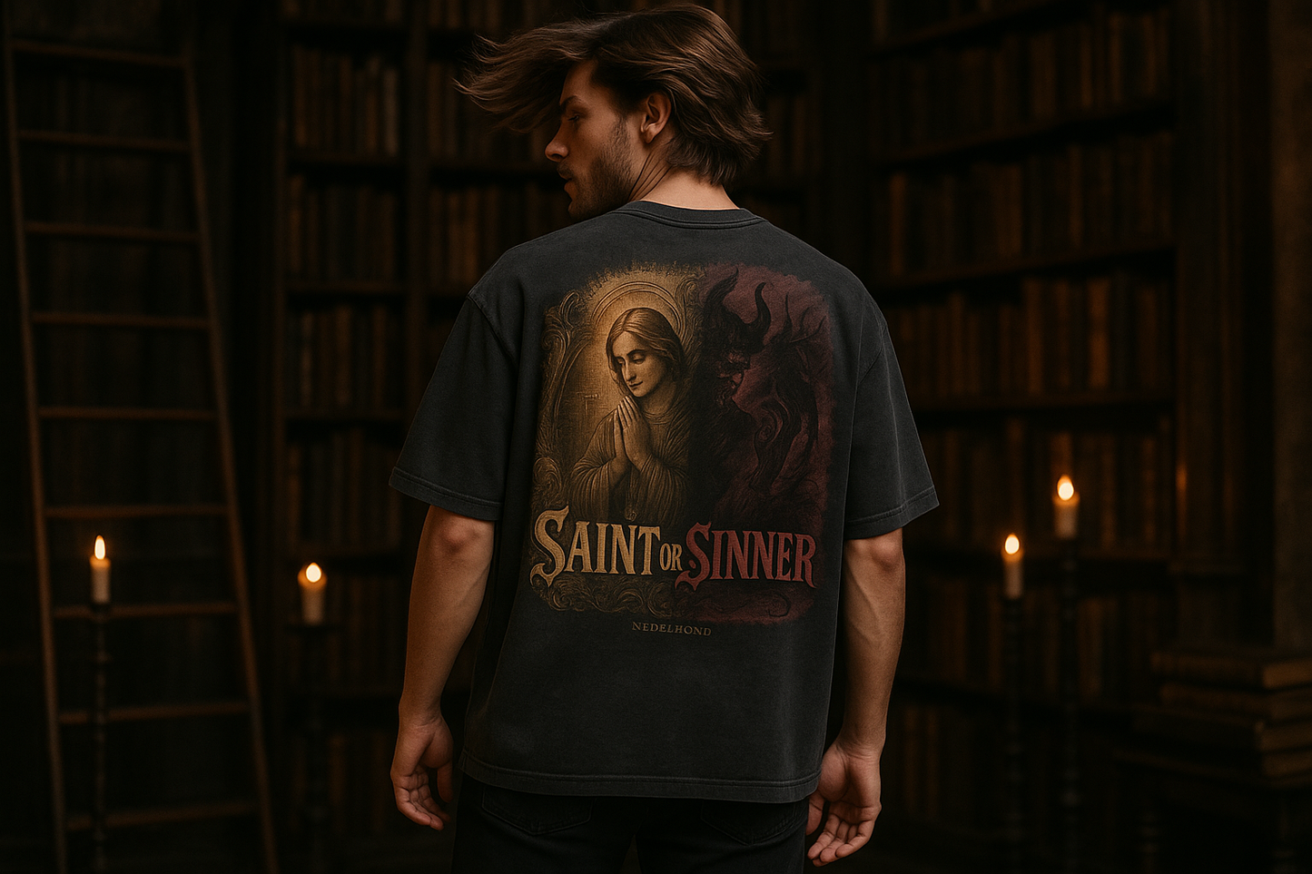 Saint or Sinner | Duality Collection | Nebelmond Oversized Shirt