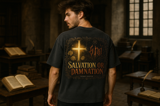 Salvation or Damnation | Duality Collection | Nebelmond Oversized Shirt