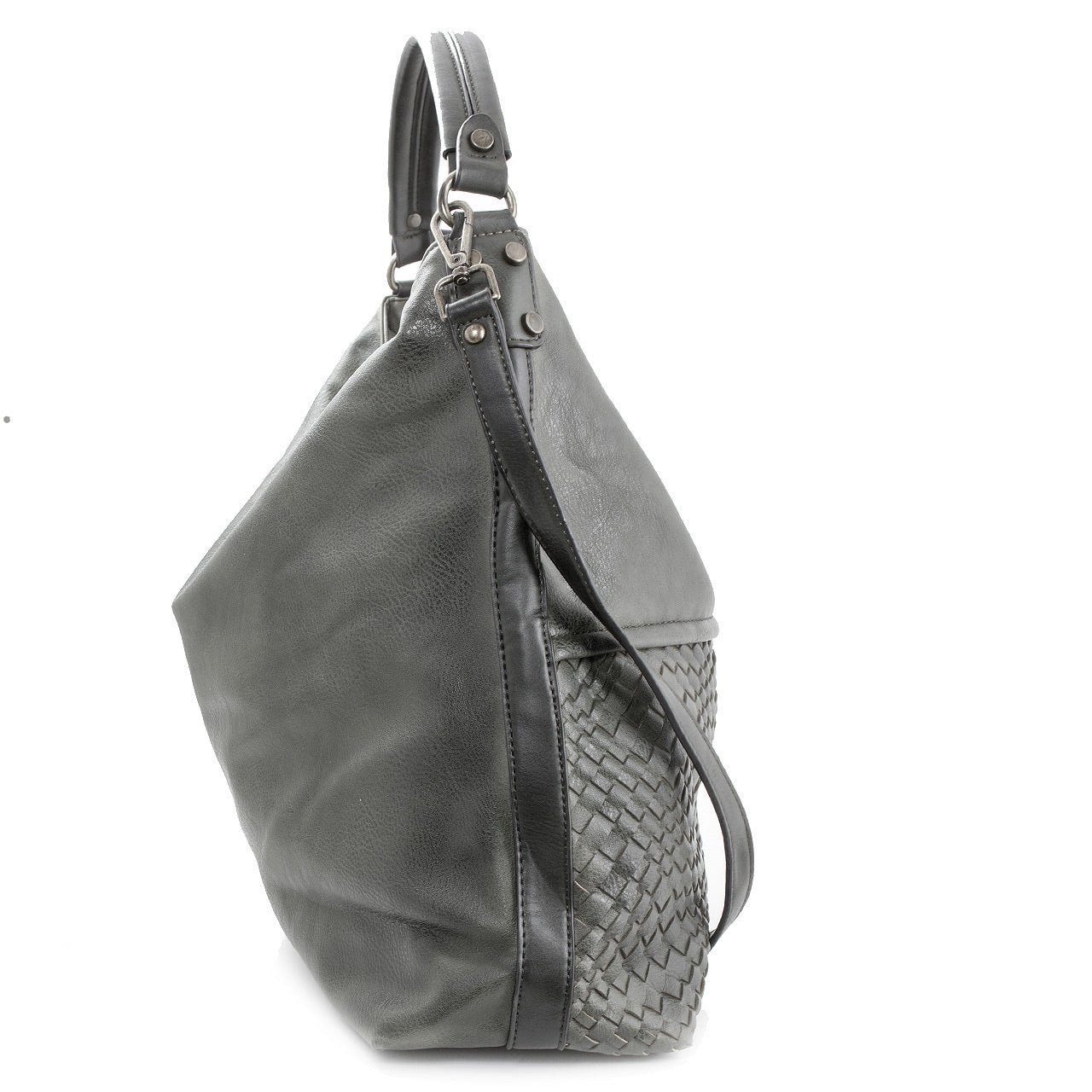 Schultertasche Beutel mit Flechtoptik - AXON